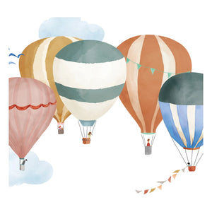 MIMI'lou - Einfache Heißluftballon-Aquarell-Aufkleber