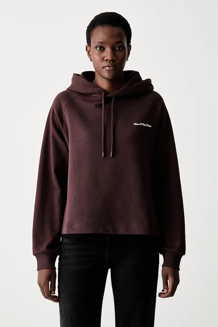 Marc O'Polo kadın pamuklu kapüşonlu sweatshirt