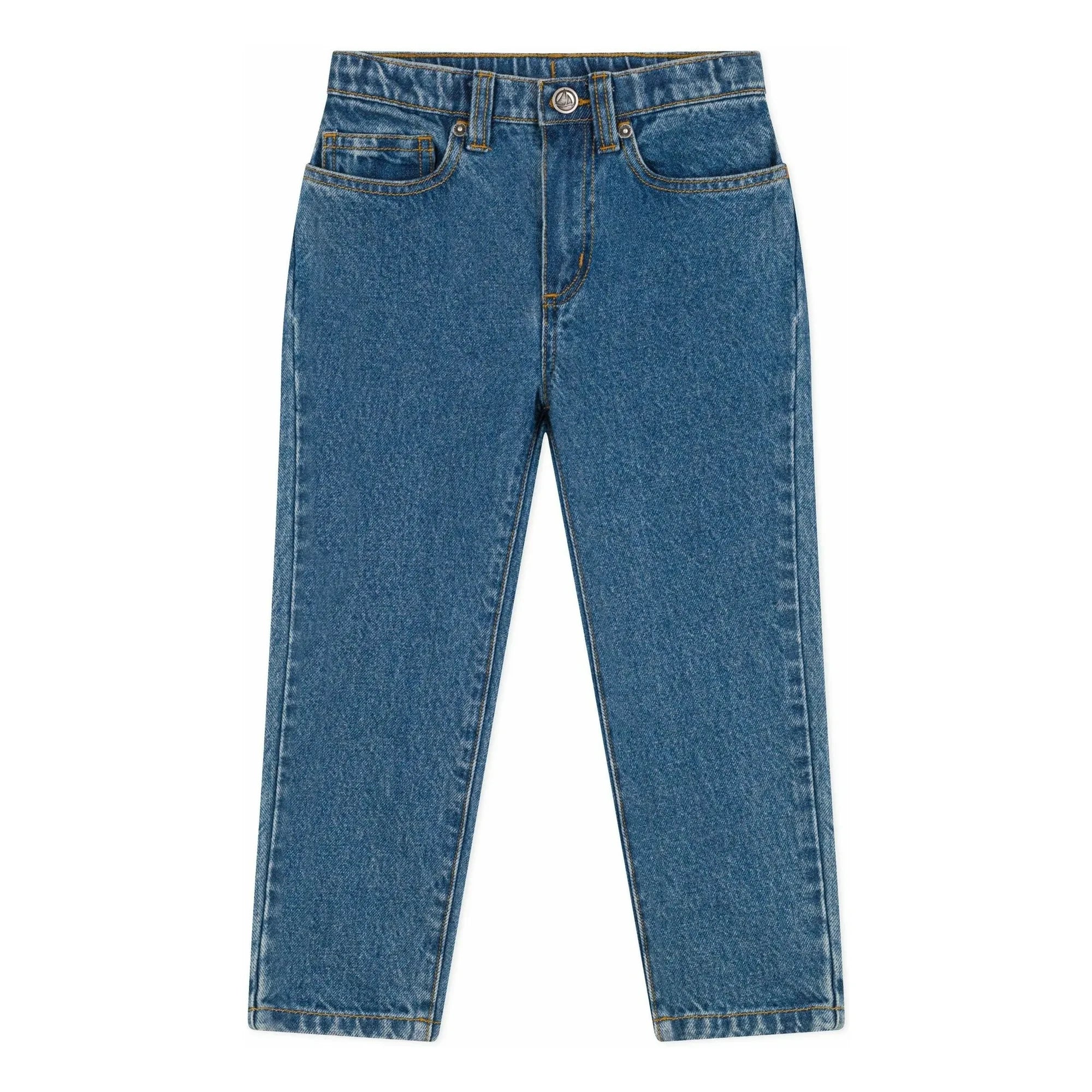 Petit Bateau - Gerade Jeanshose aus Bio-Baumwoll-Denim | Jeansblau