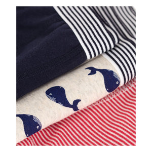 Petit Bateau - 3er Pack Mobidic Boxershorts aus Bio-Baumwolle | Marineblau