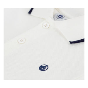 Petit Bateau - Organik pamuk polo tişört | Beyaz