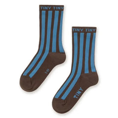 Tinycottons - Gestreifte Socken | Braun