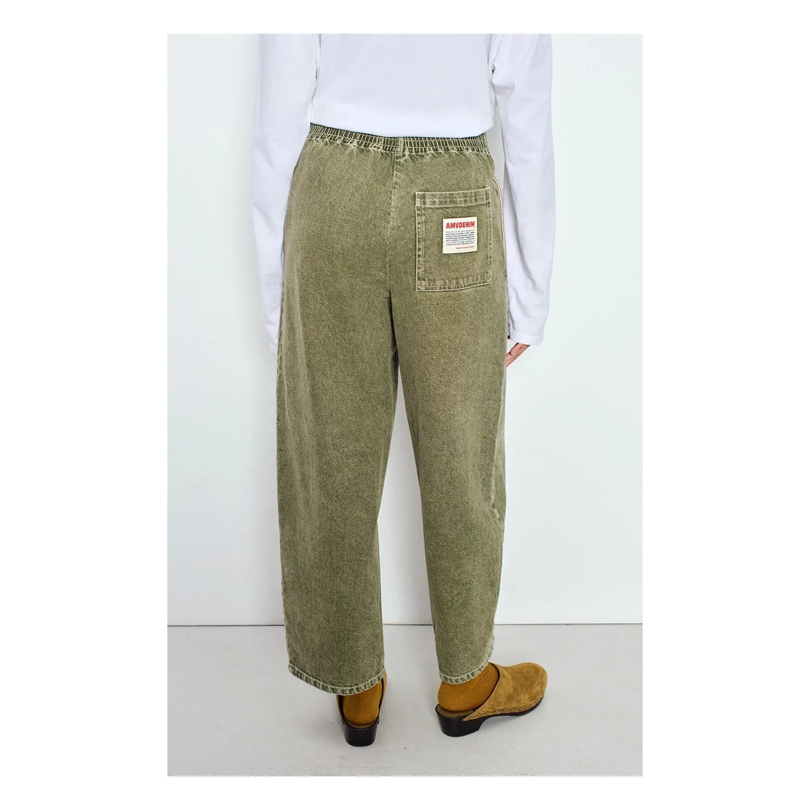 American Vintage - Uzatown Pamuklu Havuç Kesim Pantolon | Olive