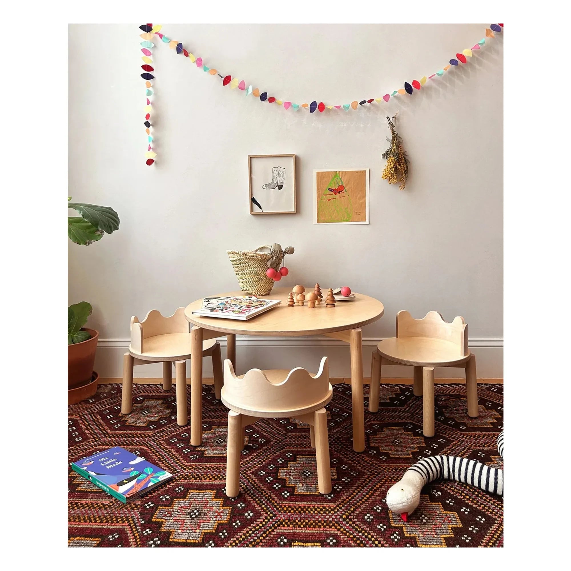 Oeuf NYC - Moss Stühle - 2er Set | Helles Holz