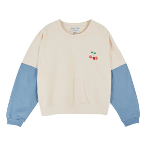 Emile et Ida - Bedrucktes Sweatshirt aus Bio-Baumwolle | Creme
