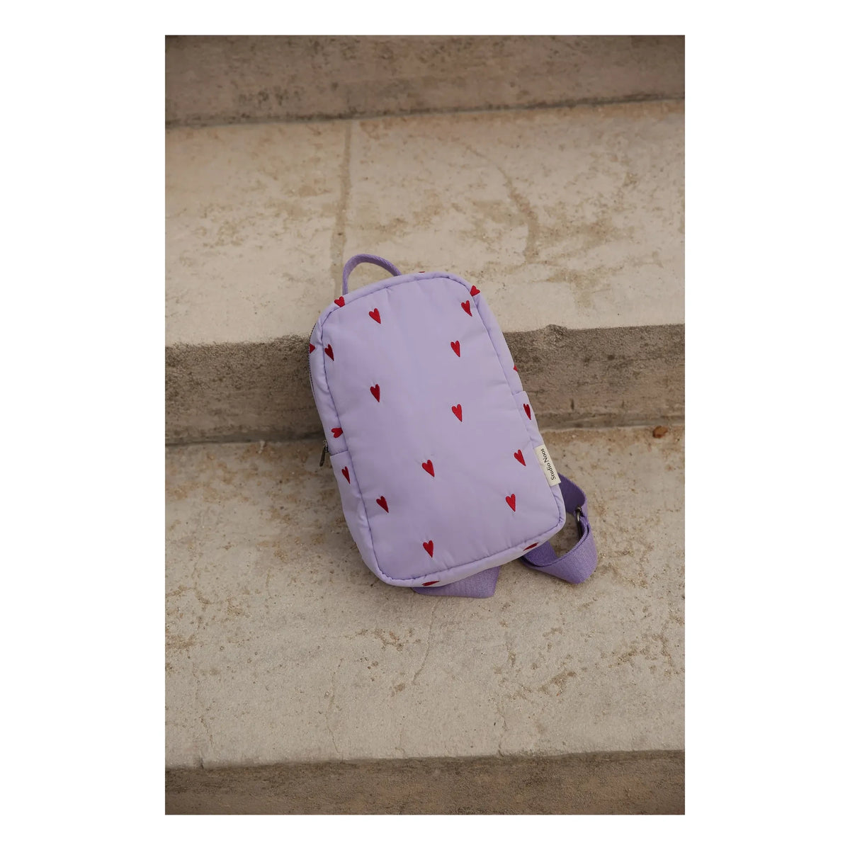 Studio Noos - Puffy Hearts Rucksack | Lila