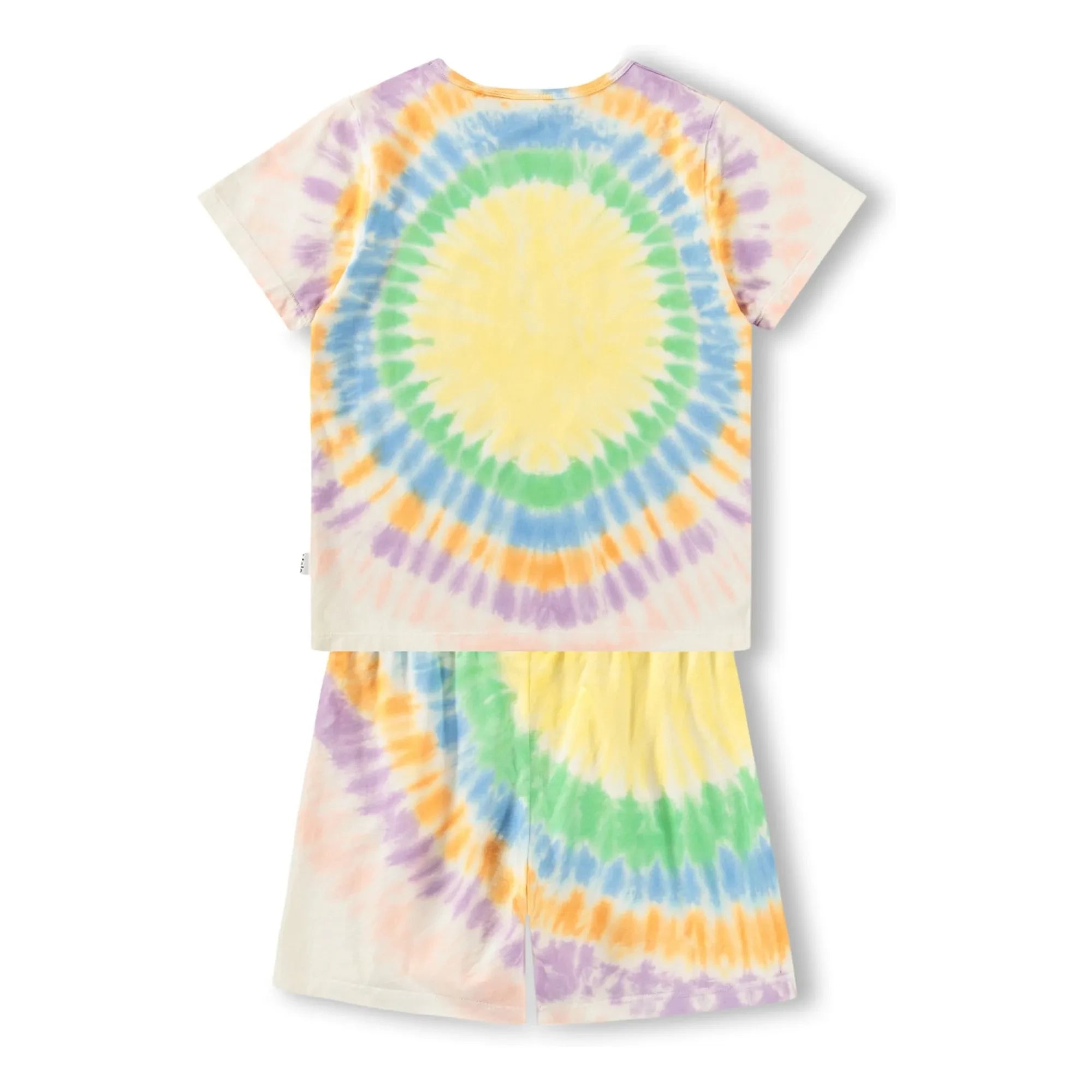 Molo - Kurzer Pyjama Luvis Smile Tie-Dye Bio-Baumwolle | Orange