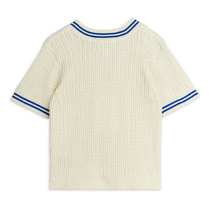 Mini Rodini - Bio-Baumwoll-Netz-T-Shirt | Ecru