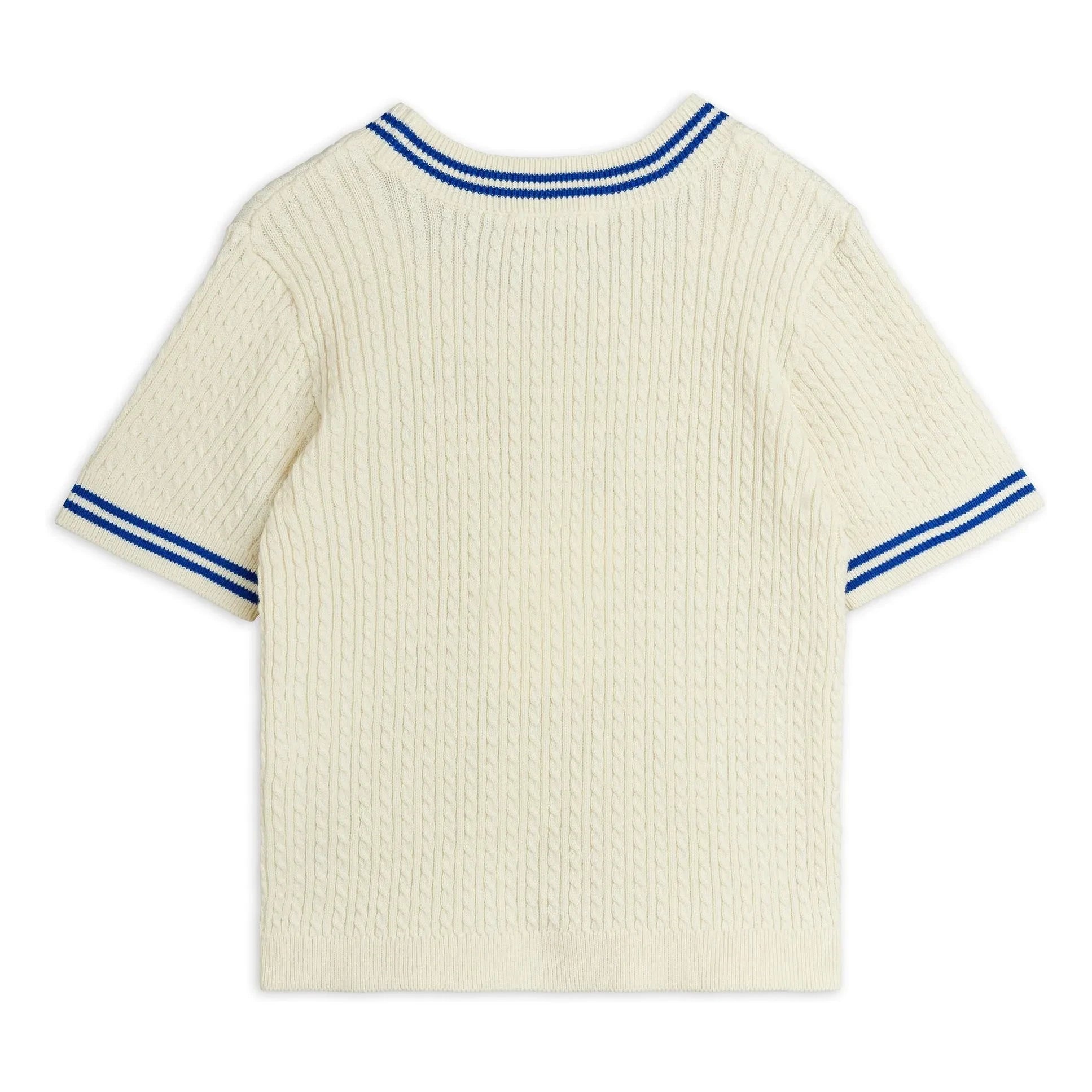 Mini Rodini - Bio-Baumwoll-Netz-T-Shirt | Ecru