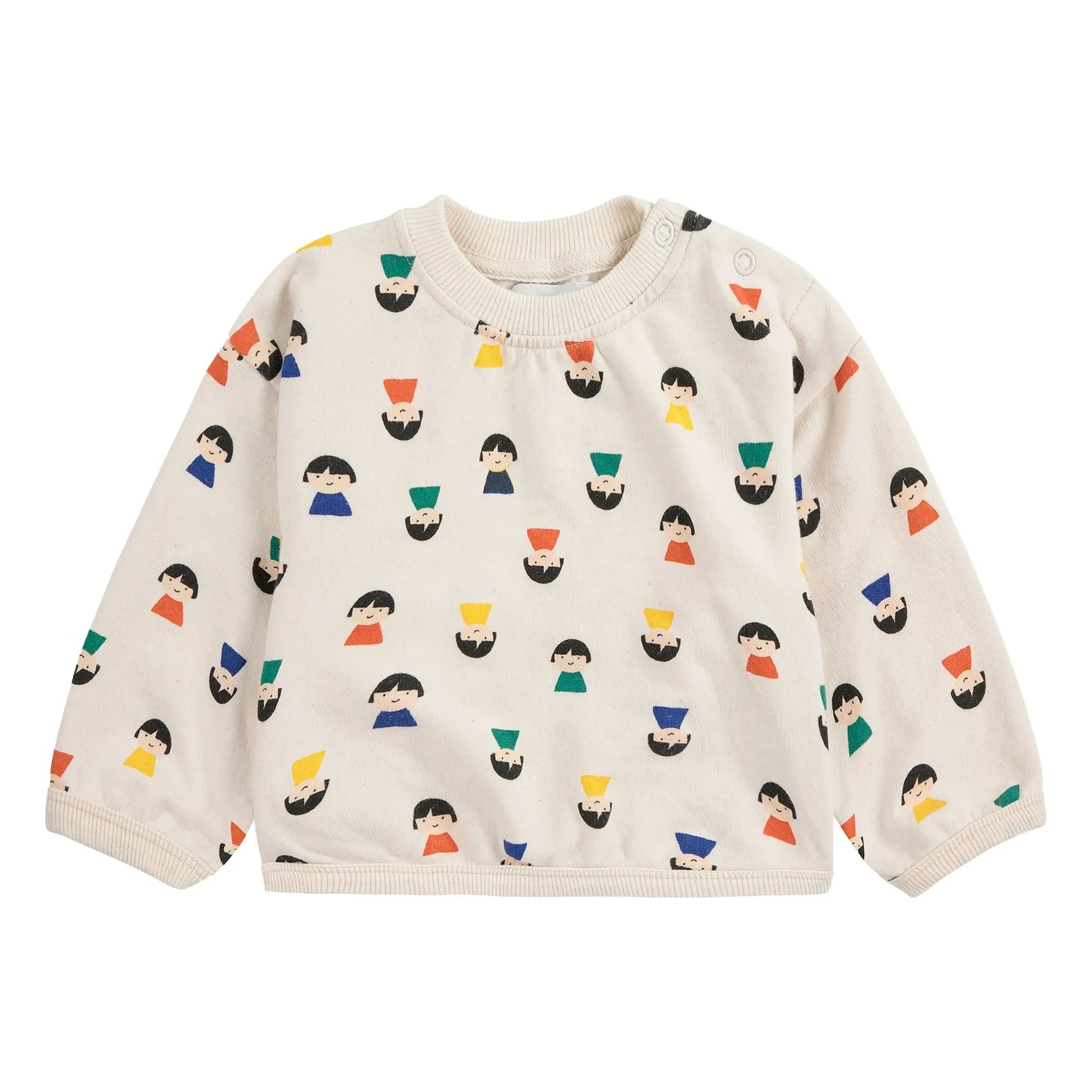 Bobo Choses - Pawn Sweatshirt Bio-Baumwolle | Ecru