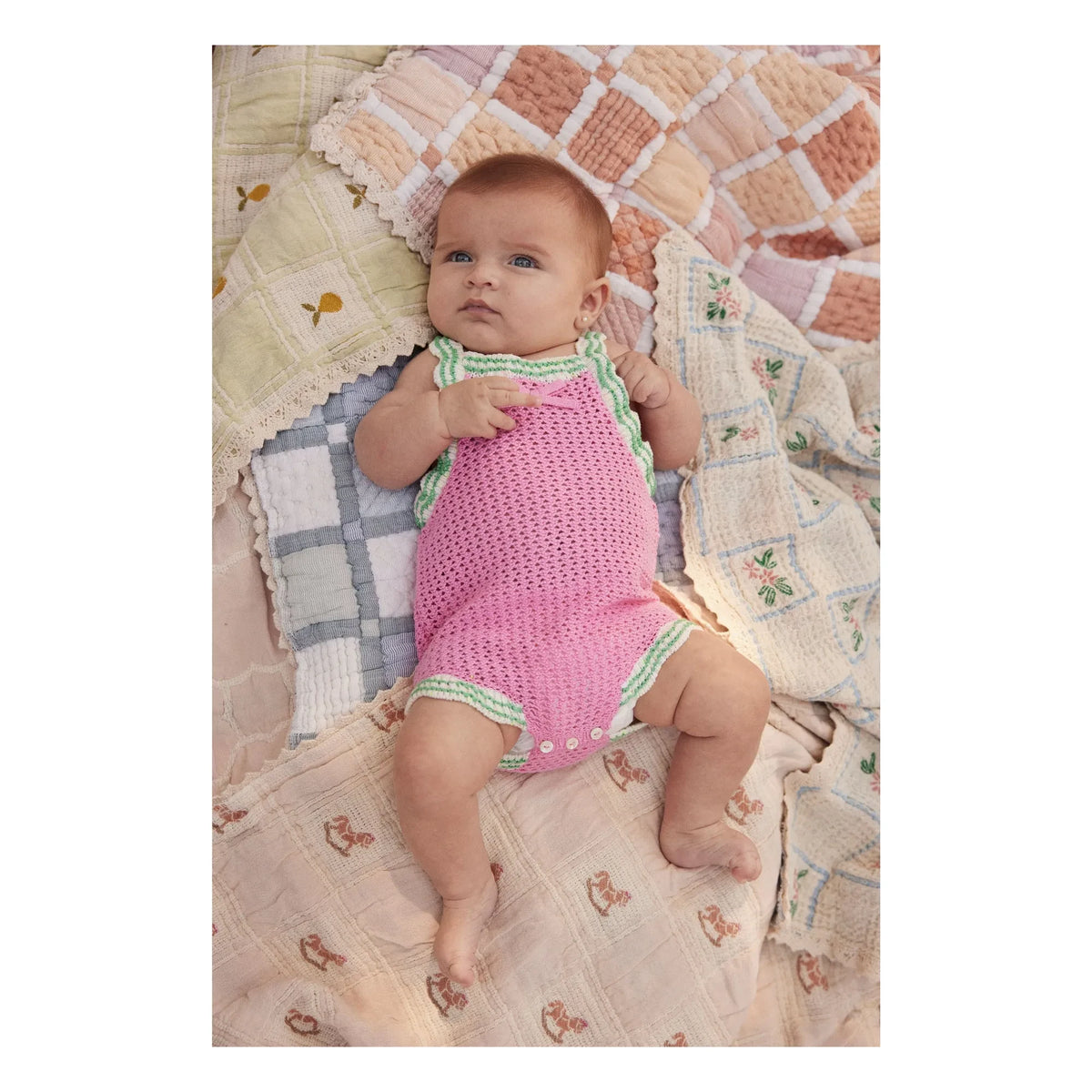 Bebe Organic - Mai Bio-Baumwoll-Patchwork-Decke | Gelb