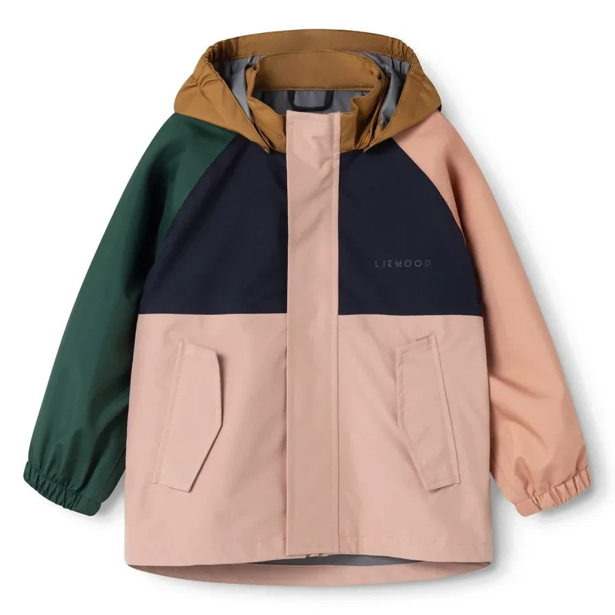 Liewood - Pedia Colorblock-Regen-Set aus recycelten Fasern | Rosa