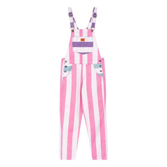 Favorite People - Amore Gestreifter Overall - Damenkollektion | Rosa