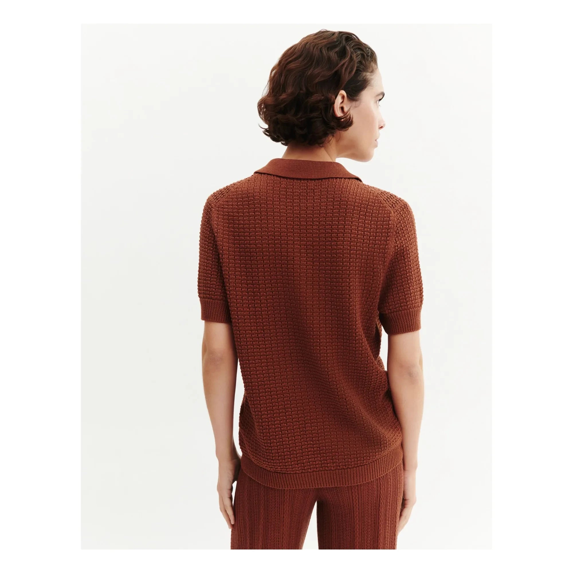 Bompard - Polo Pointelle Gaufré | Henné