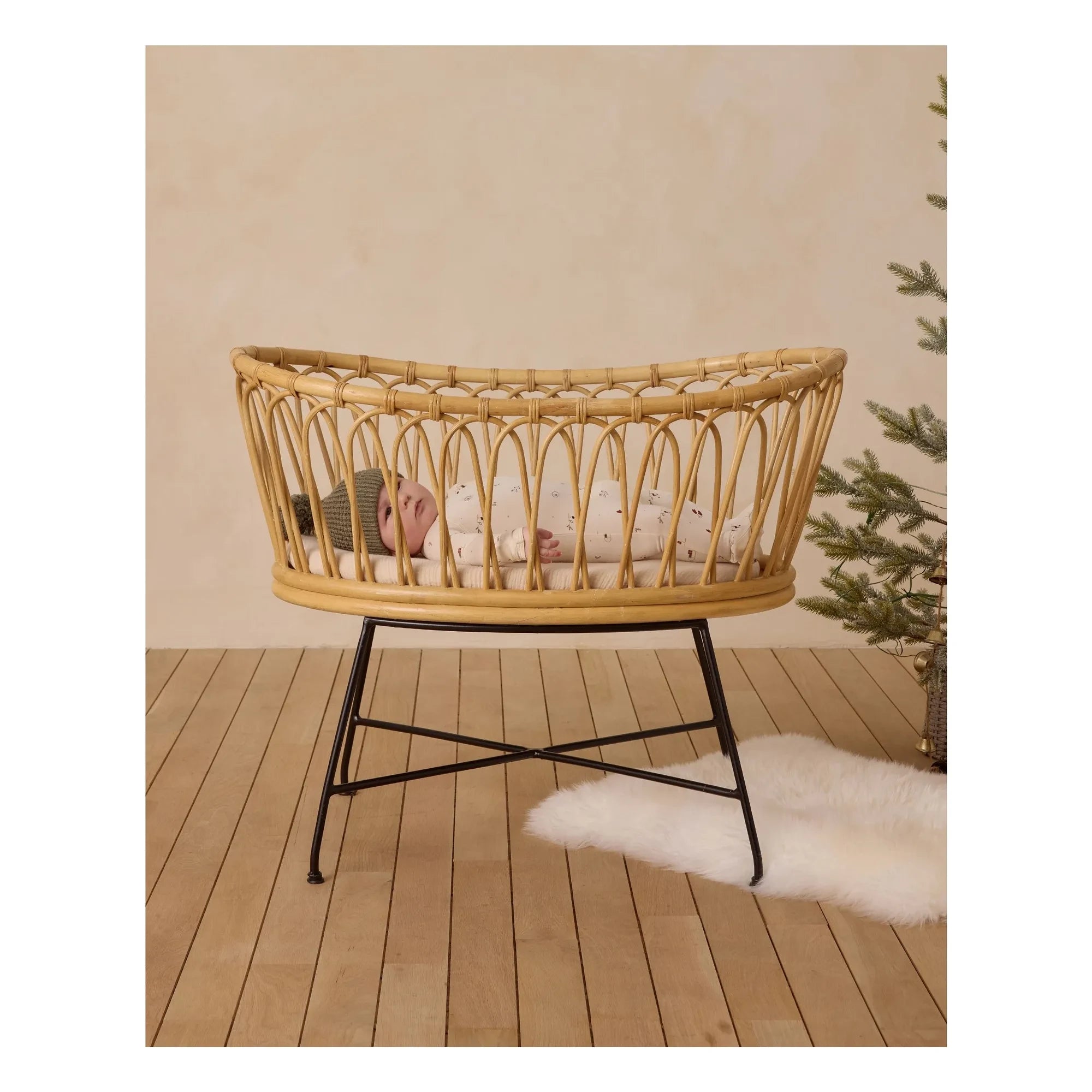 Quincy Mae - Winter Wonderland Overall mit Füßen | Ecru