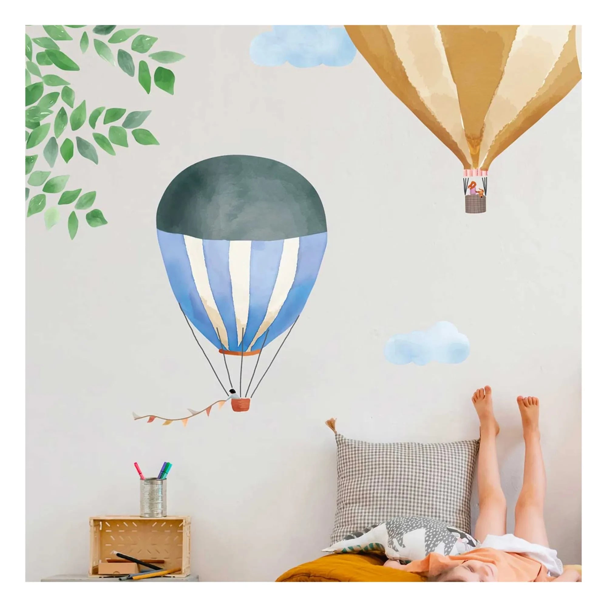 MIMI'lou - Aquarell Heißluftballon Aufkleber