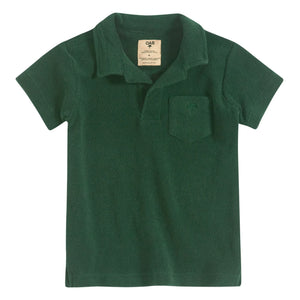 OAS - Frottee-Poloshirt | Chromgrün