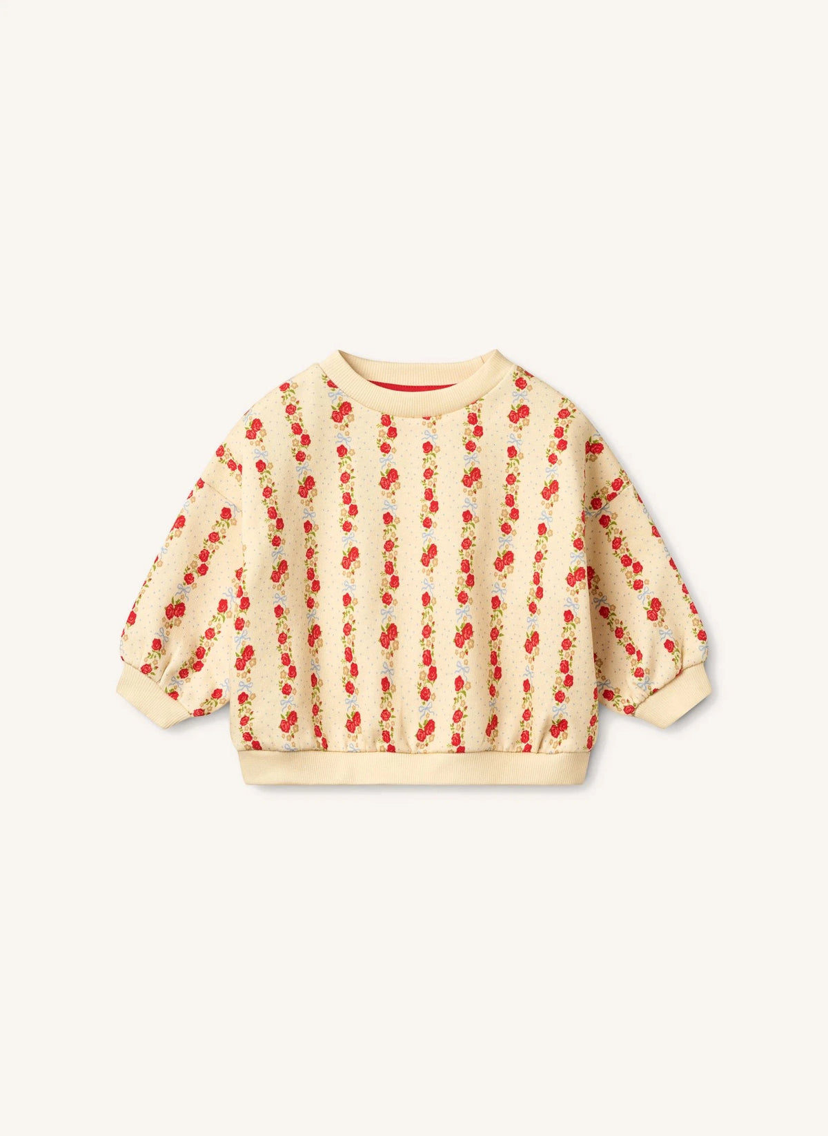 Flöss - Sia Çiçek Desenli Sweatshirt | Bej