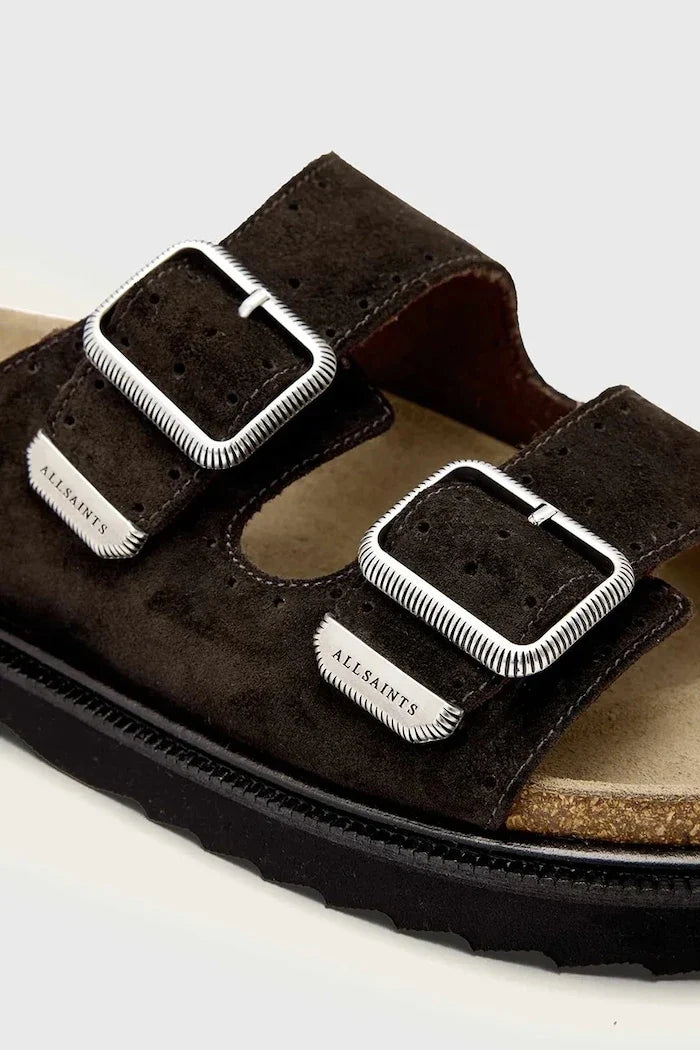 AllSaints Randal Sandal Wildleder-Pantoletten