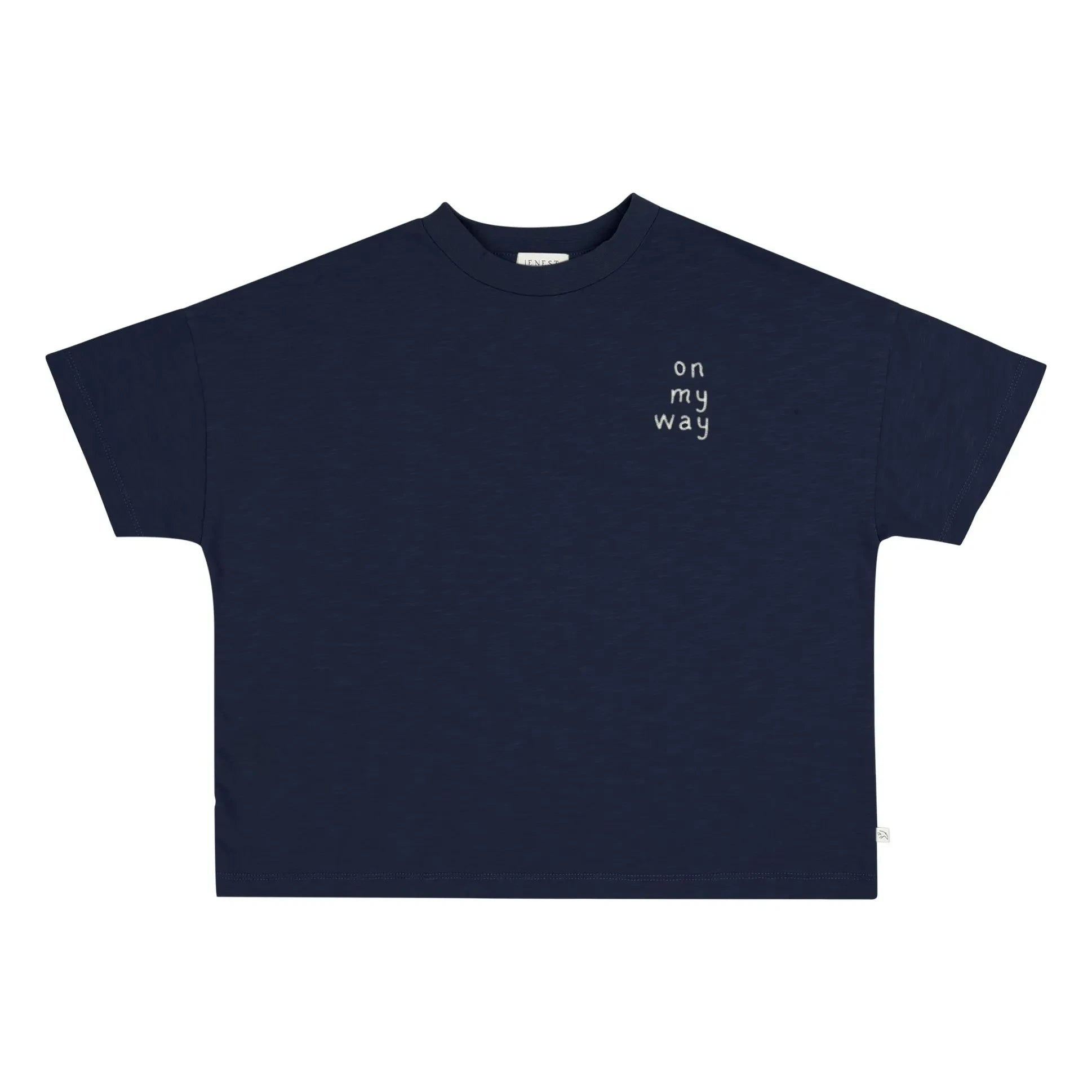Jenest - Oversize T-Shirt Ben On my Way Bio-Baumwolle | Nachtblau