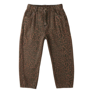 Rylee + Cru - Leoparden Barrel Hose | Braun