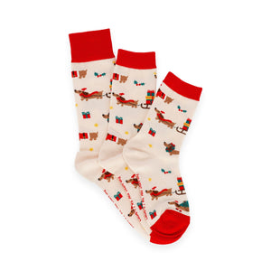 Legami - Weihnachtsstrümpfe Dackel Größe 41-47 - Eine perfekte Passform!
