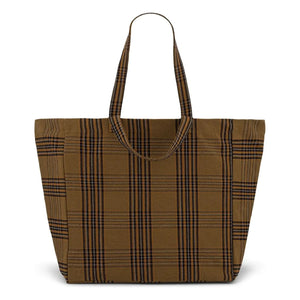 Rose in April - Elisa Tartan Tragetasche | Braun