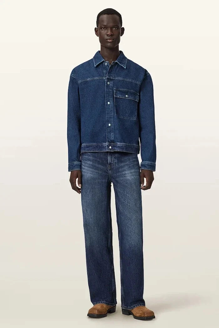 AllSaints erkek denim ceket CAST