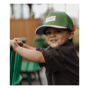 Hello Hossy - Organische Baumwolle Mini Curved Visor Cap | Grün