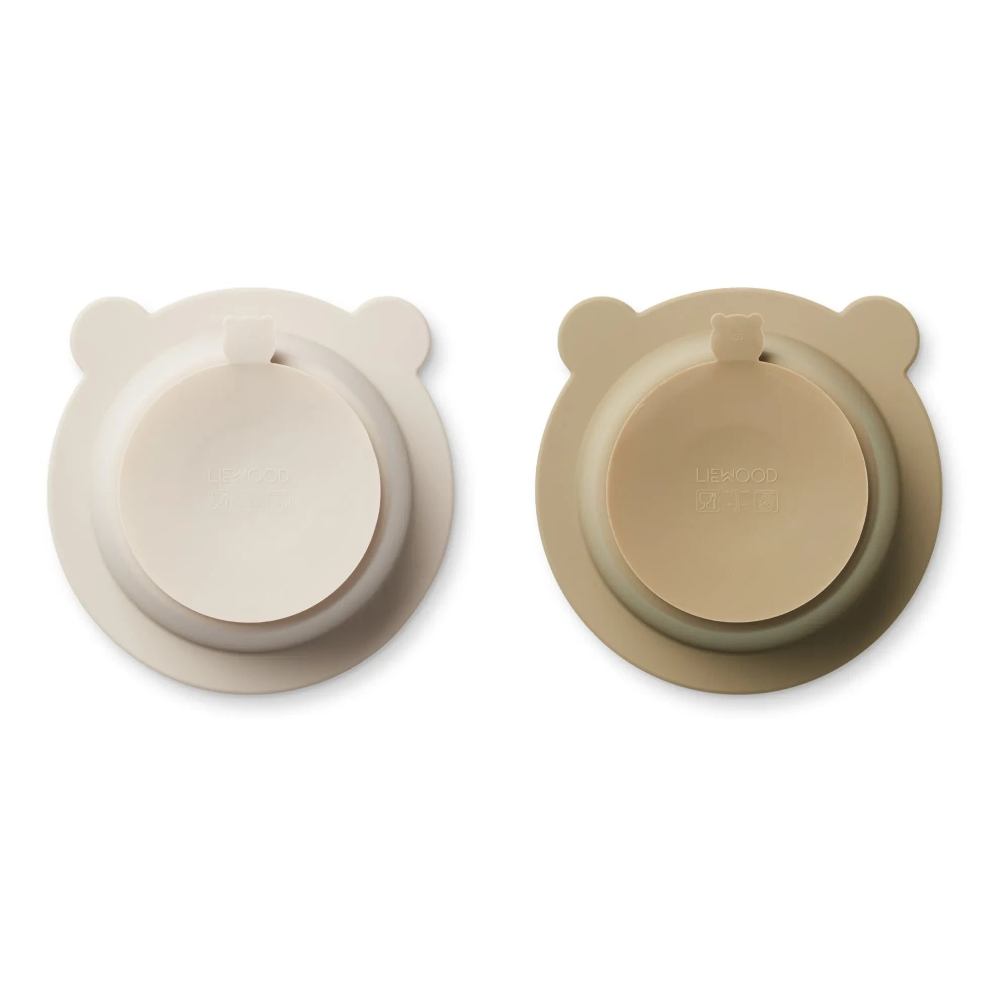 Liewood - Peony Rutschfeste Silikonschalen - 2er Set | Sand