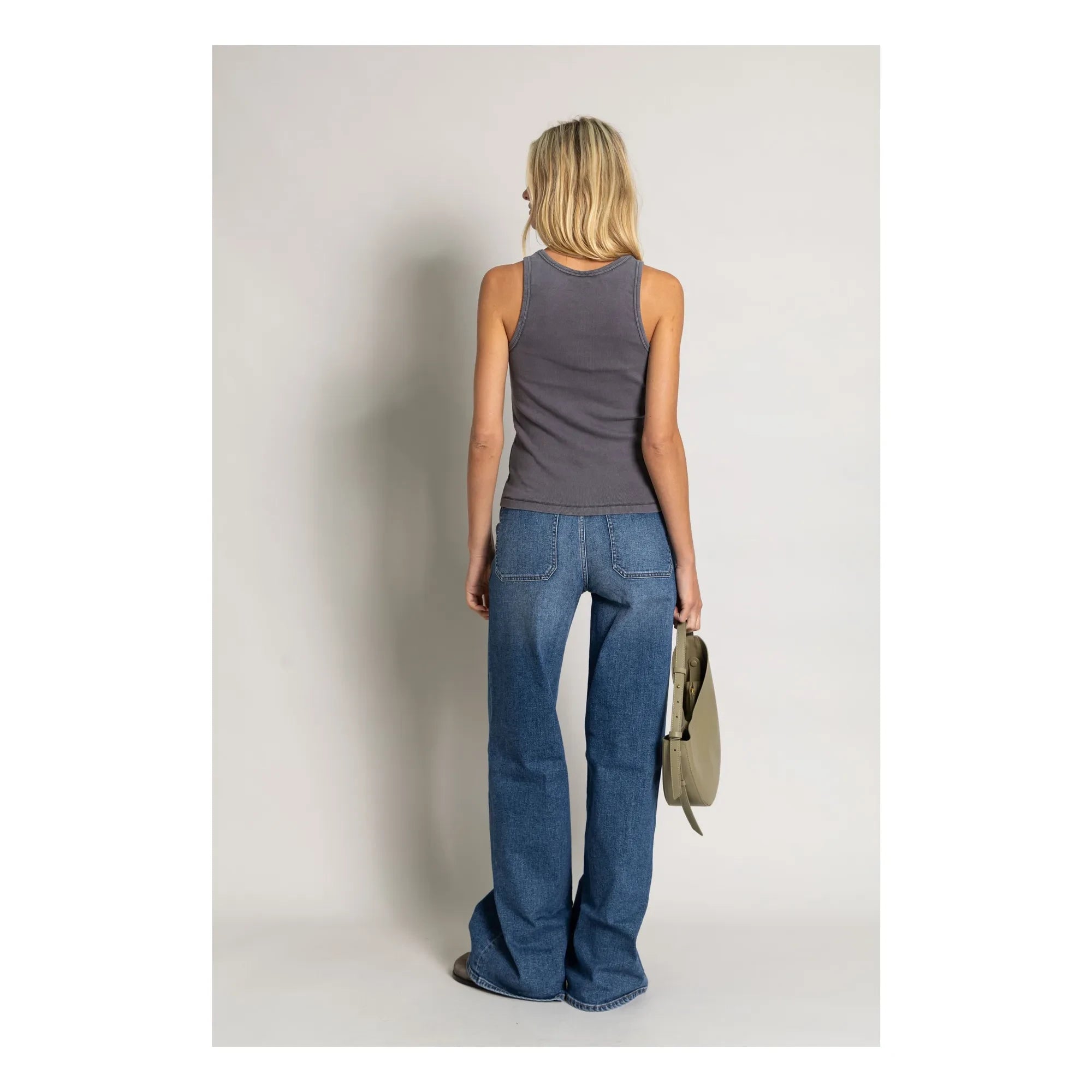 Smallable Woman - Ayla Ripp-Tanktop aus Bio-Baumwolle | Anthrazit