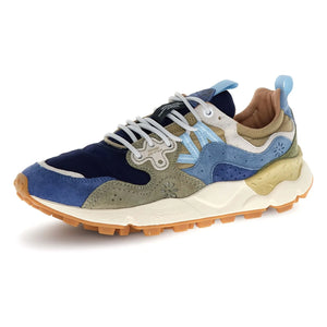 Flower Mountain - Yamano 3 Wildleder- und Nylon-Sneaker | Nachtblau