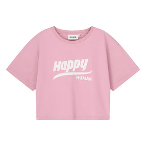 Cos I Said So - Happy Human kurzes T-Shirt Bio-Baumwolle | Rosa