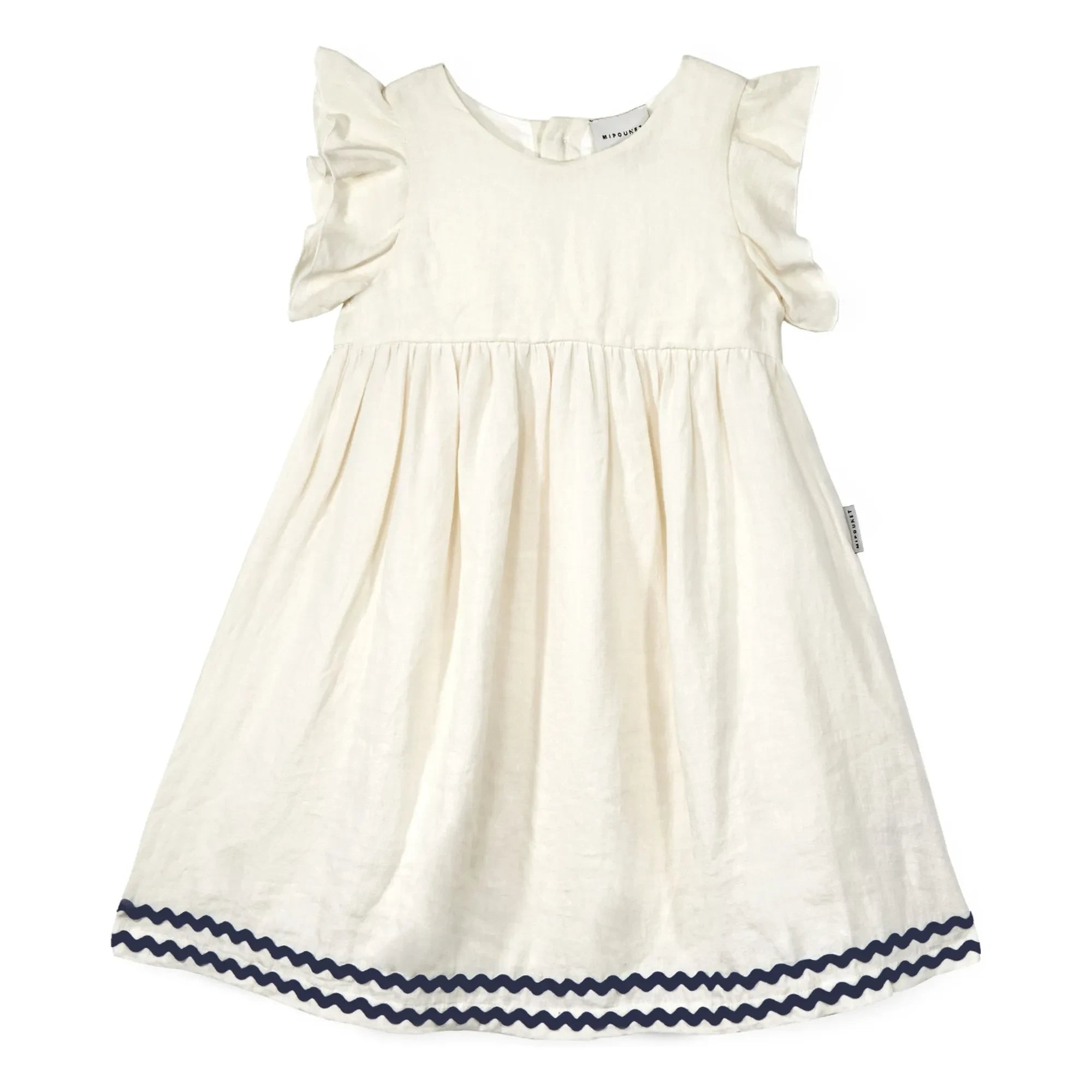 Mipounet - Isaline Leinenkleid | Ecru