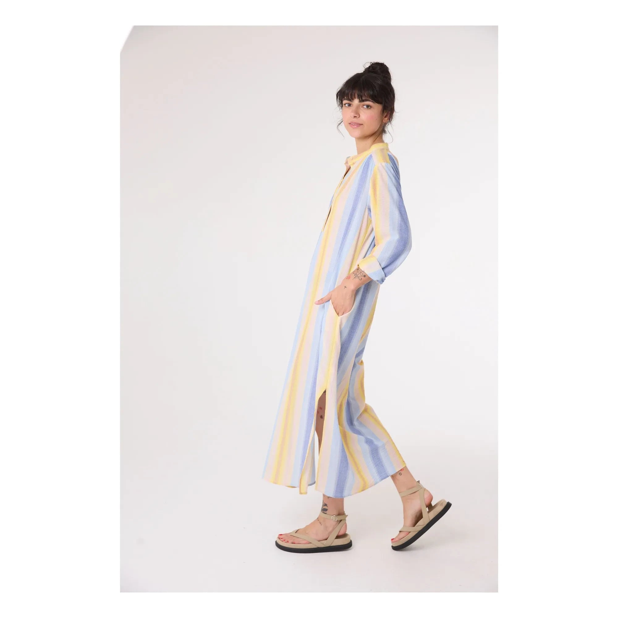Sacrécoeur - Nina Cruz Bio-Baumwollkleid | Blau