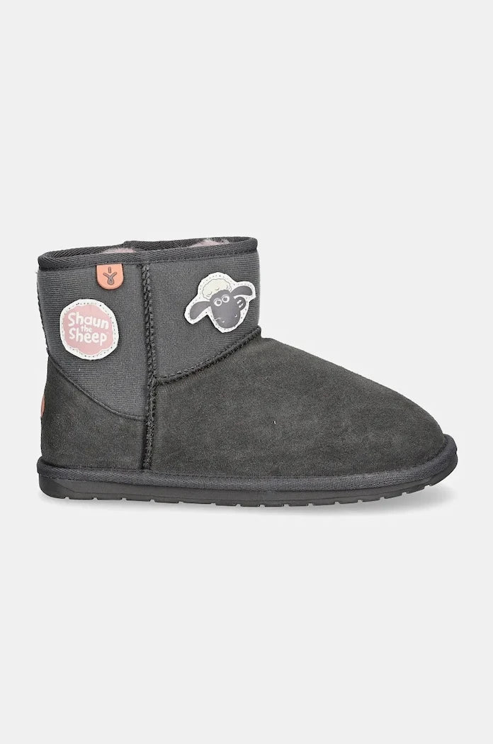 Kinder Veloursleder-Finish-Schuh Emu Australia Shaun The Sheep Play