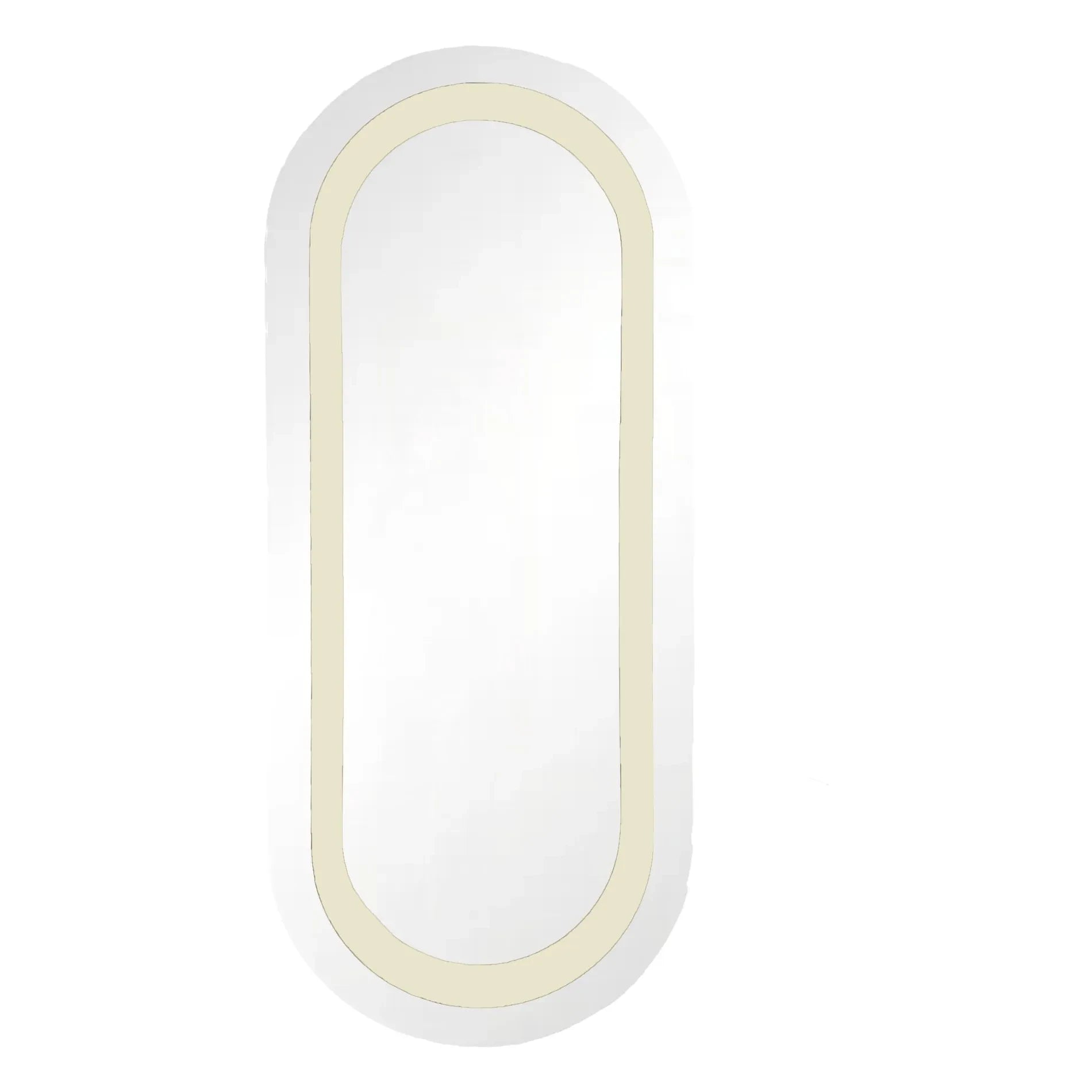 Gabrielle Paris - Victor Spiegel aus poliertem Holz | Creme