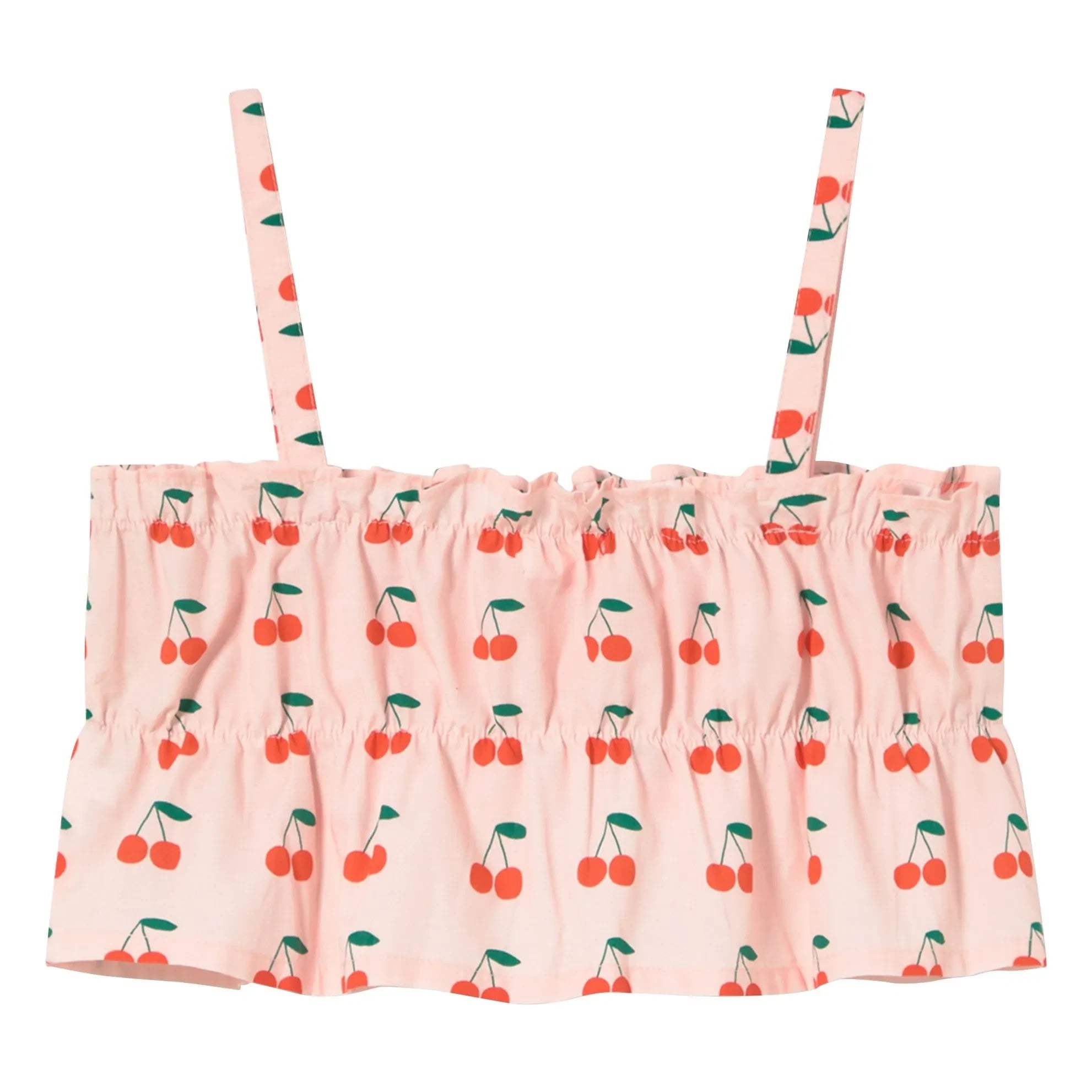 Tinycottons - Kirsch-Rüschen-Top | Hellrosa