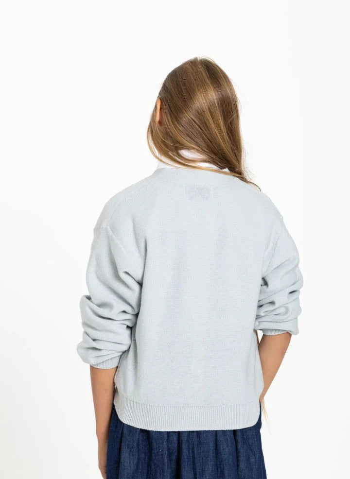 Smallable Kid - Alvi Glow Up Wolle Strickjacke | Hellblau