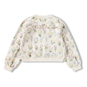 Molo - Mabel Fleuri Sweatshirt aus Bio-Baumwolle | Ecru