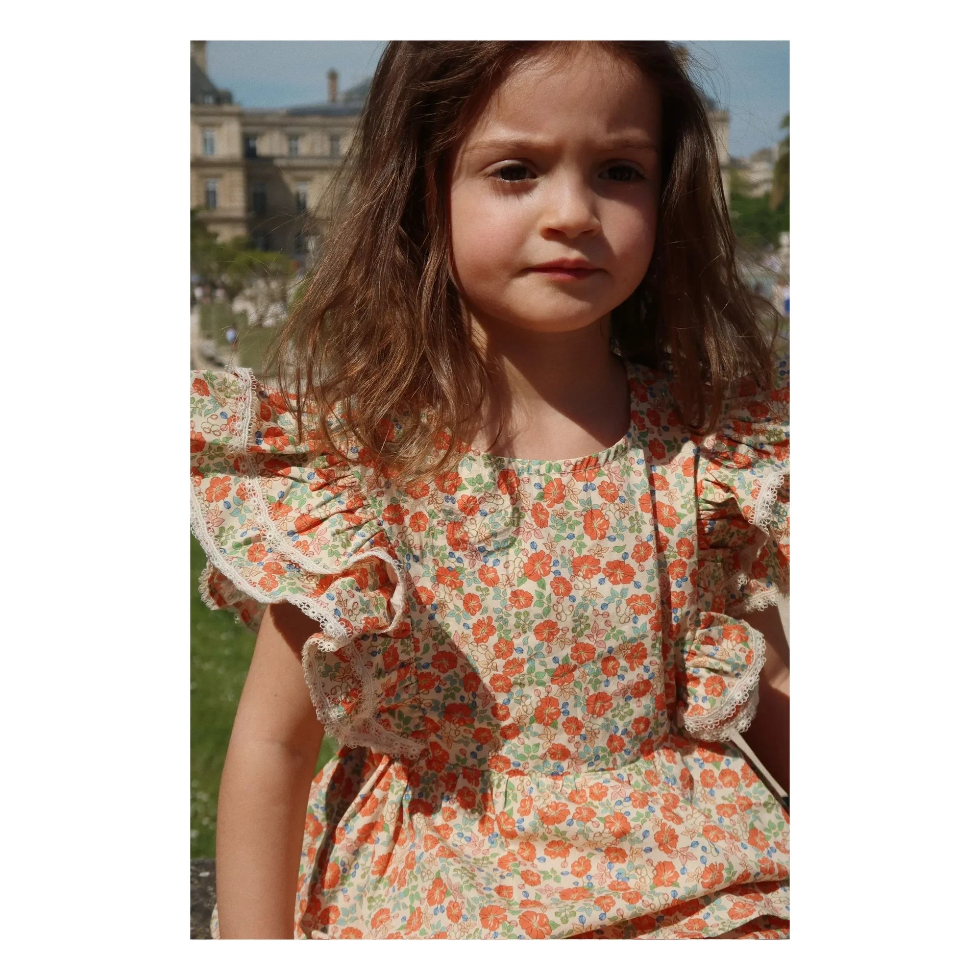 Konges Sløjd - Bluse aus Bio-Baumwolle Verbena | Orange