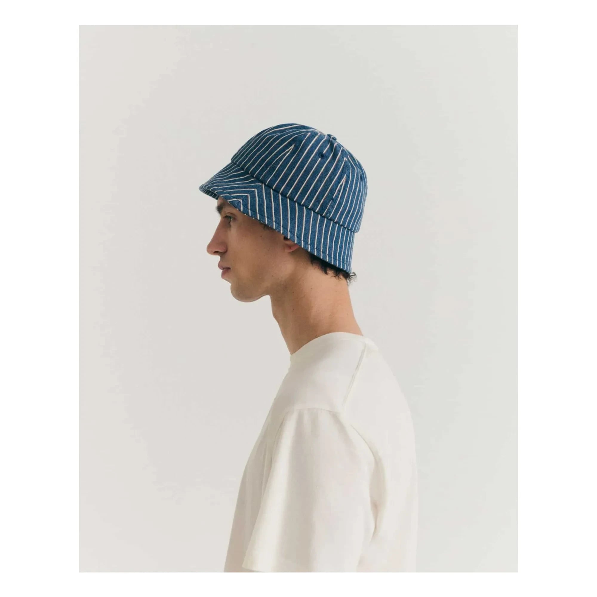 Thinking Mu - Norfeu Gestreift Bob Bio-Baumwolle | Blau