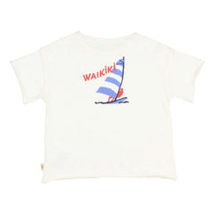 Búho - Waikiki Bio-Baumwoll-T-Shirt | Weiß