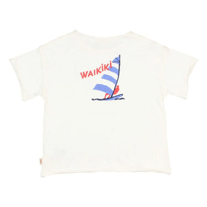 Búho - Waikiki Bio-Baumwoll-T-Shirt | Weiß