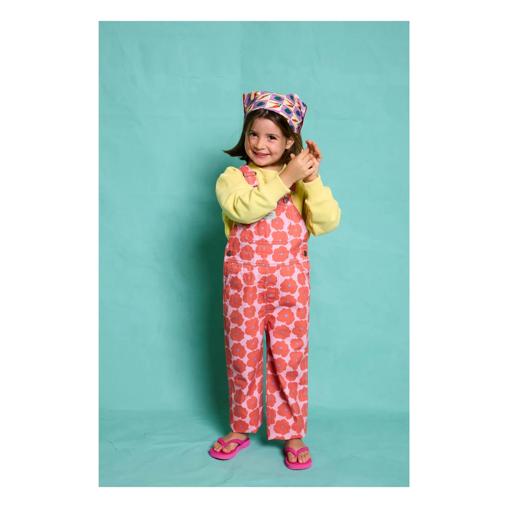 Favorite People – Napoli Overall mit Blumenmuster | Rot
