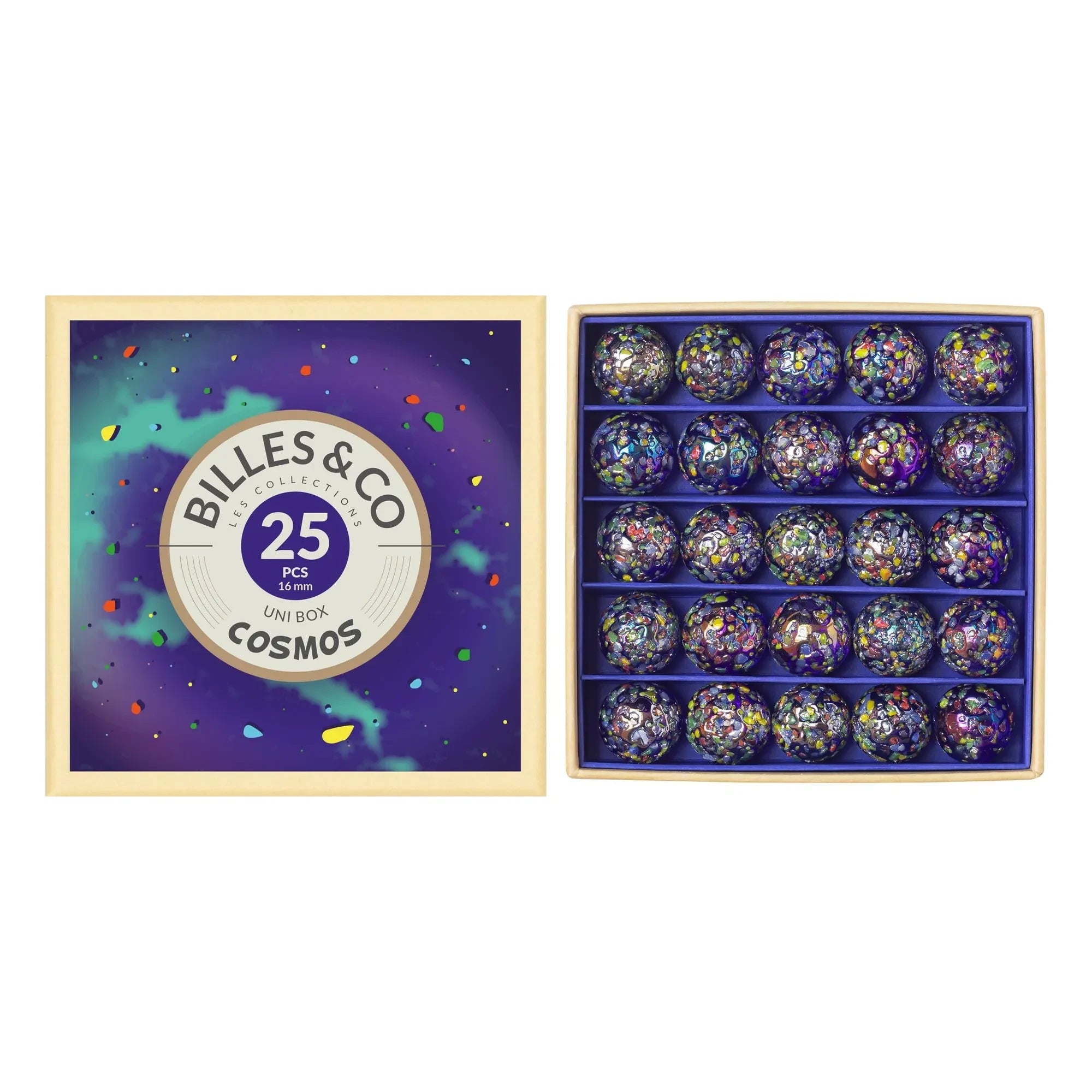 Billes & Co – Kosmos-Perlenset mit 25 Stück | Blau