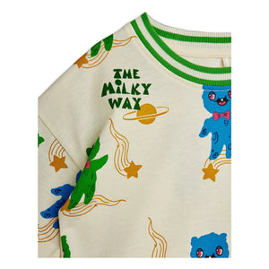Mini Rodini - Aliens T-Shirt aus Bio-Baumwolle | Ecru