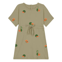 Studio Bohème - Yogi Wassermelonen-Kleid Bio-Baumwolle | Khaki
