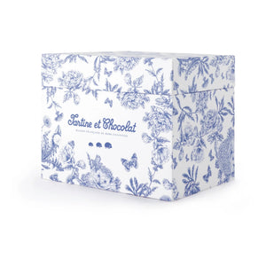 Tartine et Chocolat - Augustin Kaninchen-Spieluhr Toile de Jouy | Blau