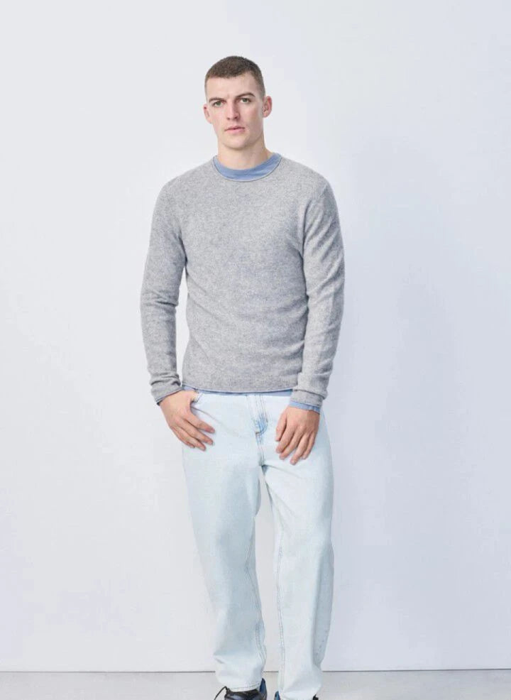 American Vintage - Ducksbay Wolle und Kaschmir Pullover | Heather grey